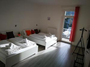 Posteľ alebo postele v izbe v ubytovaní Iceman Room's Central