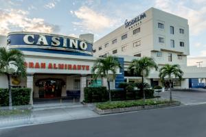 una representación del hotel casino en Las Américas en Hodelpa Gran Almirante, en Santiago de los Caballeros