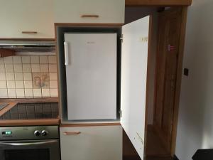 Kuchyň nebo kuchyňský kout v ubytování Apartment Hlinská