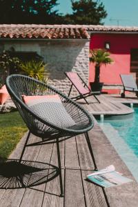 Swimmingpoolen hos eller tæt på Un Banc au Soleil