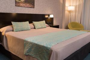 Una cama o camas en una habitación de Gala Hotel y Convenciones
