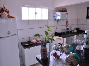 Dapur atau dapur kecil di Pousada Chapada das Mesas