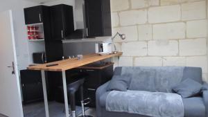 Η κουζίνα ή μικρή κουζίνα στο Studio Cosy Sur Les Quais De Saint Michel +13 φωτογραφίες