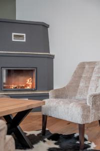 Posezení v ubytování Apartmenthaus Enzian Hochsölden