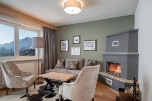 Posezení v ubytování Apartmenthaus Enzian Hochsölden