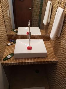 Koupelna v ubytování ThalassaGarden Hotel - Pousada