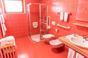 Koupelna v ubytování Hotel La Villa
