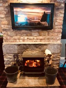 A television and/or entertainment center at The Twice Brewed Inn 