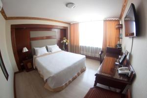 TV a/nebo společenská místnost v ubytování Hotel Oro Inn
