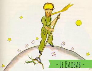 a drawing of a man with a spear and a moon at Le Baobab in El Calafate