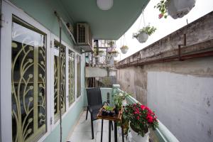Balkón nebo terasa v ubytování Hanoi Moon Cactus