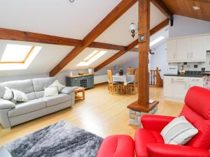 Et opholdsområde på Hazelwood Cottage