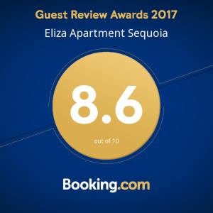 ボロヴェッツにあるEliza Apartment Sequoiaの八番の黄色い円