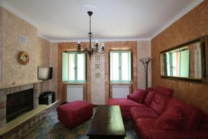 Posezení v ubytování Casa Sacciofa