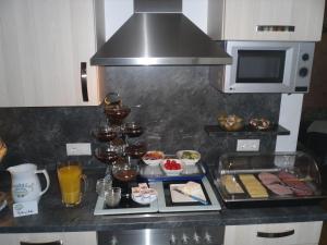 Una cocina o cocineta en Grünwaldhof