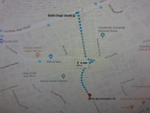 ローマにあるIl Cavaliereのベルリン地下鉄地図の接写