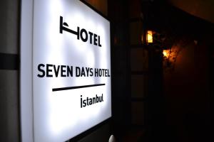 Certifikát, hodnocení, plakát nebo jiný dokument vystavený v ubytování Seven Days Hotel - İstanbul