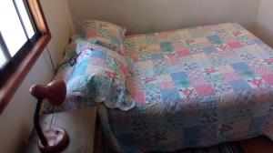 Кровать или кровати в номере Cabaña 1 Neuling-Reñaca