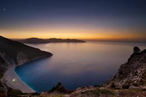 a view of a large body of water at sunset at Summer Dream in Vlachata