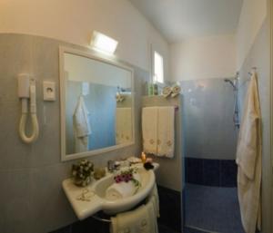Koupelna v ubytování Hotel Des Bains