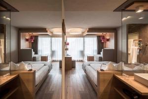 Posezení v ubytování Das Panorama Designhotel
