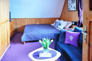 
Łóżko lub łóżka w pokoju w obiekcie MSC Apartments Honeymoon 2
