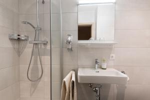Koupelna v ubytování Gästehaus Zwischenberger