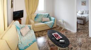 Część wypoczynkowa w obiekcie Heraklion Old Port Apartments