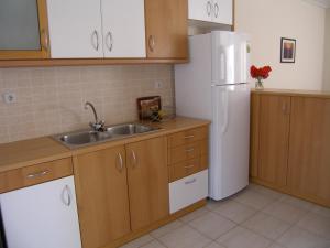 Kuhinja oz. manjša kuhinja v nastanitvi Treehouse Holiday Homes
