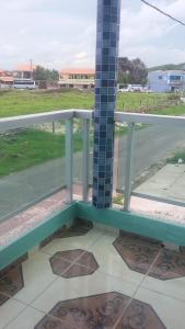 Apartamentos no Farol Velho 발코니 또는 테라스