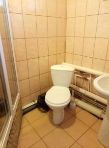 サラトフにあるYunas Hotelのバスルーム(トイレ、洗面台付)