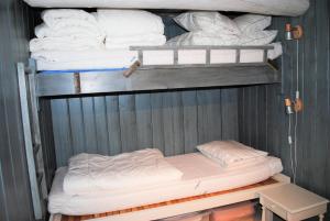 a couple of bunk beds in a room at Grindaplassen in Leksvik