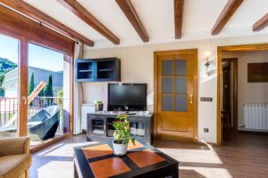 TV a/nebo společenská místnost v ubytování Hotel Flor De Neu