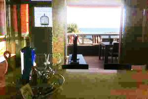 A seating area at Apartamento en Playa de las Burras