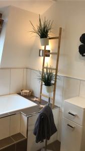 Dapur atau dapur kecil di Stadtvilla Kö97 - Apartment Relax