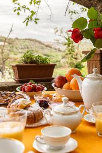 Morgenmad for gæster der bor på Locanda Etrusca