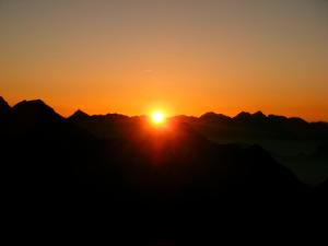 The sunrise or sunset as seen from Az apartmant or nearby