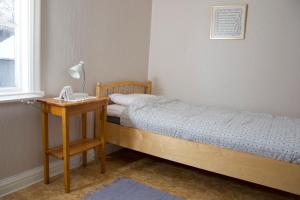 Postel nebo postele na pokoji v ubytování Örtagården
