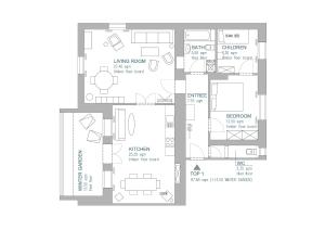 Půdorys ubytování Landhaus Blauer Spatz Reichenau an der Rax