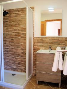 Koupelna v ubytování Casa Campet