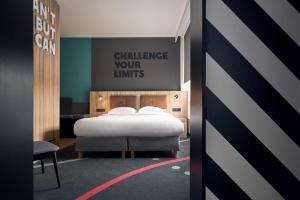 Ein Bett oder Betten in einem Zimmer der Unterkunft HUP