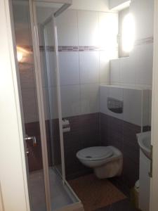 Koupelna v ubytování Rooms Grof