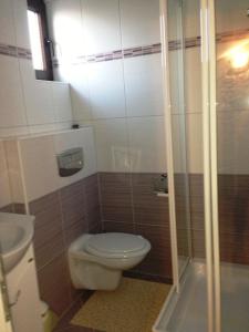 Koupelna v ubytování Rooms Grof