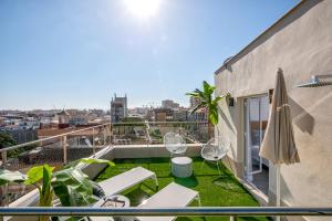 Balkon lub taras w obiekcie iloftmalaga Ático Atarazanas