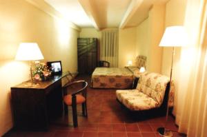 Posezení v ubytování Hotel La Rocca