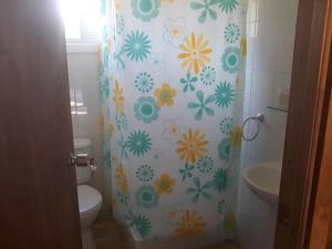 A bathroom at Cabañas & Hostal Lefuco