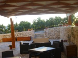 A balcony or terrace at Masseria La Gravina