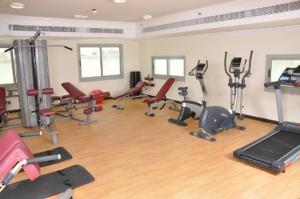 Fitness centrum a/nebo fitness zařízení v ubytování Akas-Inn Hotel Apartment
