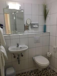 Koupelna v ubytování Hotel Goldener Anker