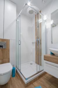 Kúpeľňa v ubytovaní Rajska Apartament- Gdańsk